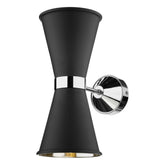 David Hunt Lighting Hyde Double Wall Light Chrome HYD0900